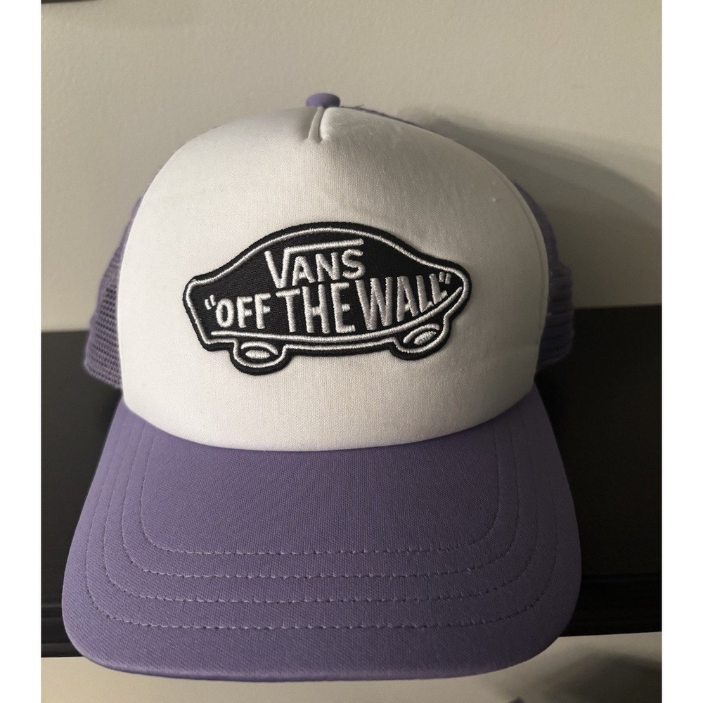 VANS OFF THE WALL Men's Trucker Hat Cap Snapback Patch Mesh - Picture 2 of 7